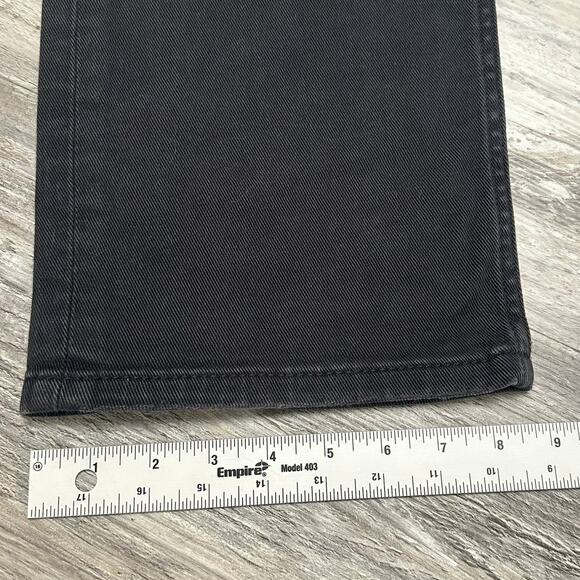 Levis 514 Black Mens 38x30 Stretch Regular Straight Leg Denim Jeans White Tab‎ - Picture 12 of 13